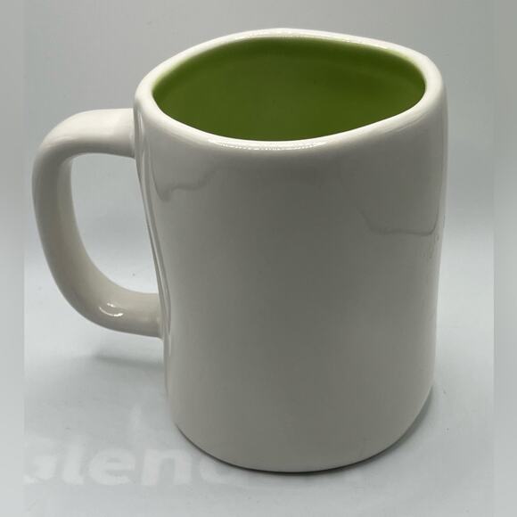 Rae Dunn Happy Birthday mug lime green and white, NWOT - Picture 3 of 4